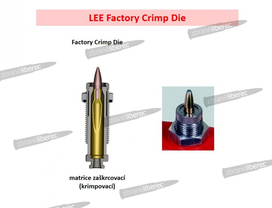 LEE FACTORY CRIMP DIE .35 REMINGTON — Zbraně Liberec, weapons, pistols,  ammunition and hunting gear